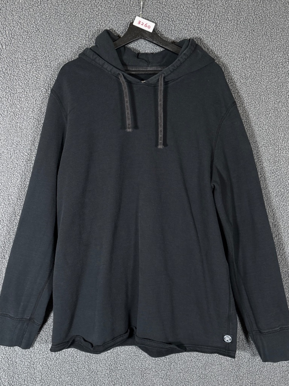 Reigning Champ Terry Cotton Pullover Relaxed Hoodie - Men's Size XXL - Black